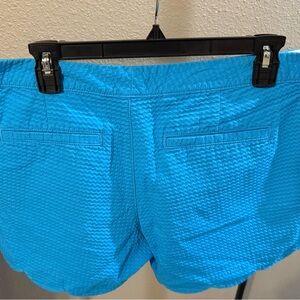 Bright Blue Women's Textured Shorts